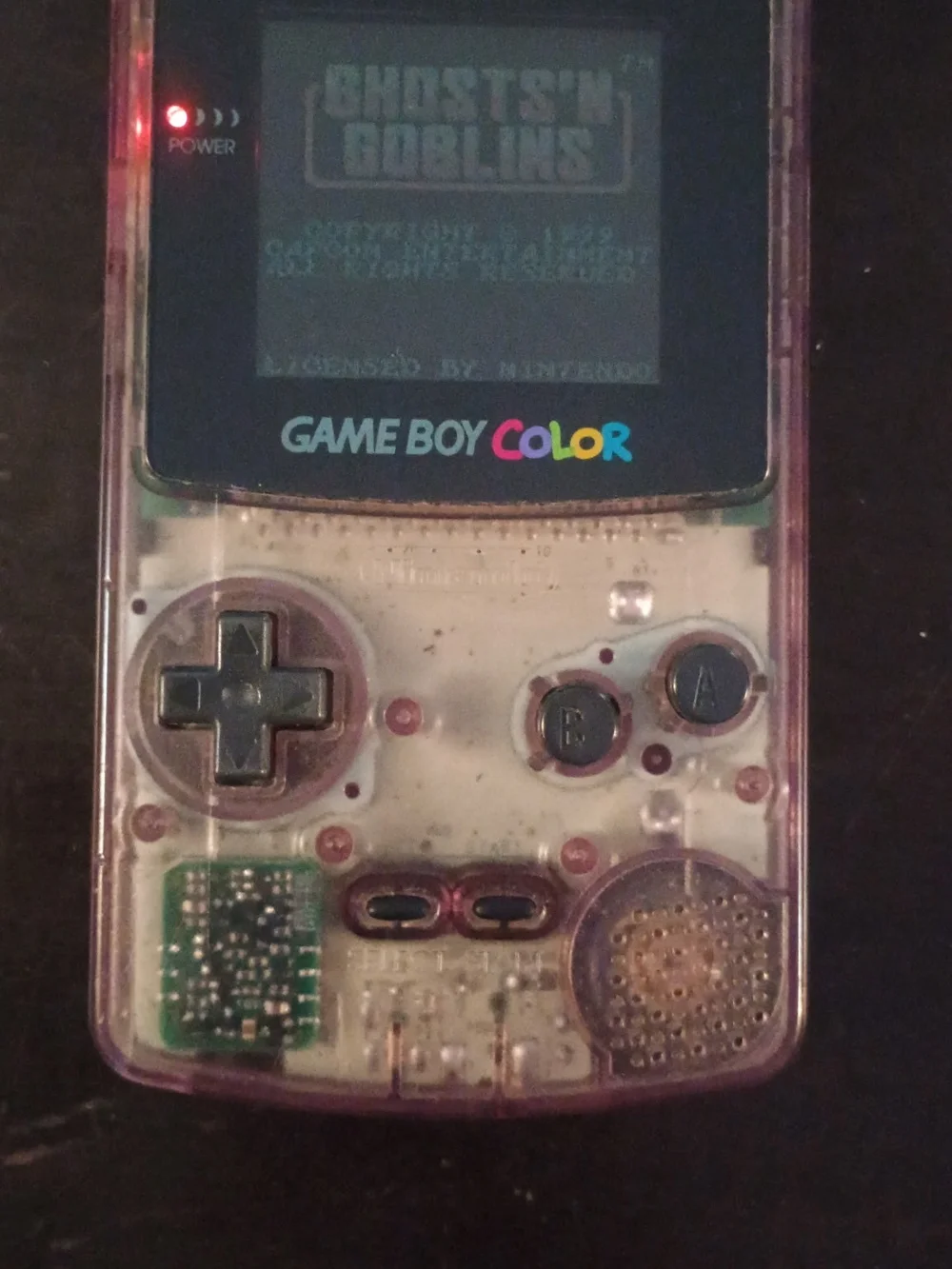 Nintendo Game Boy Color - Transparent Purple Shell
